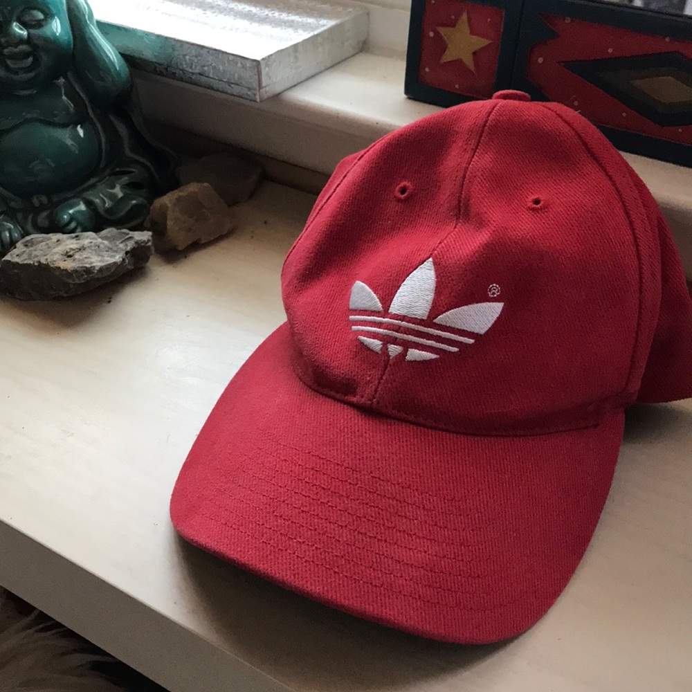 Red adidas strapback